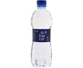 Água Mineral Natural sem Gás Font Life Garrafa 510ml